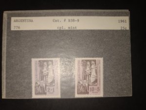 Argentina #B38-9 MNH Complete Set