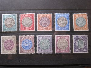 Antigua 1903 Sc 21a-30 KEVII set MH