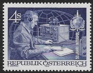 Austria - # 955 - Interpol - Police Radio Operator - MNH