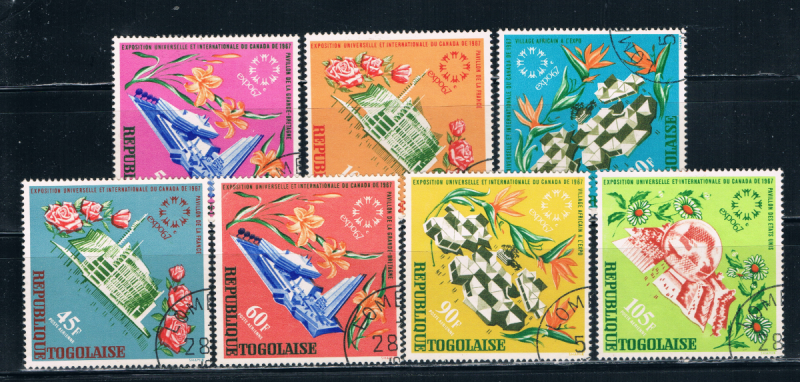 Togo 604-06 C69-72 Used set Expo 67 (T0038)