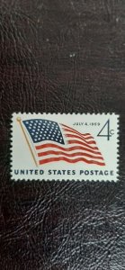 US Scott # 1132; 4c 49 Star Flag; MNH, og, from 1959; VF centering