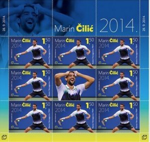 Bosnia and Herzegovina Mostar 2014 MNH Stamps Mini Sheet Scott 306 Sport Tennis