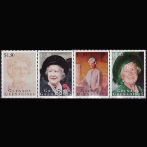 GRENADA GRENADINES 1995 - 1746 Queen Mother Set of 4 NH