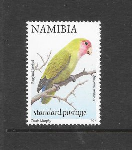 BIRDS - NAMIBIA #858 ROSYFACED LOVEBIRD MNH