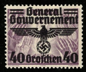 Reich, 40 Groshen, MNH **, General Gubernement, Germany, (T-6671)