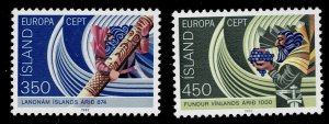 Iceland 554-555  - MNH
