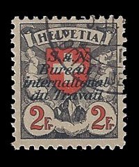 Switzerland 1936 Official Bureau of Labor (BIT) Sc 3o30a (copy 1)