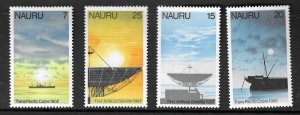 NAURU SG161/4 1977 FIRST TRANS-PACIFIC CABLE MNH