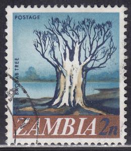 Zambia 40 USED 1968 Baobab Tree