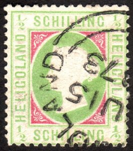 1871, Heligoland 1/2Sch, Used, Sc 5
