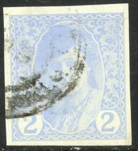 BOSNIA AND HERZEGOVINA 1913 2h LIGHT BLUE BOSNIAN GIRL Newspaper Stamp Sc P1 VFU