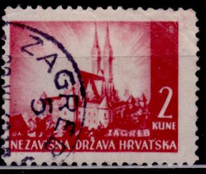 Croatia, 1941, Castle, 2k, sc#35, used
