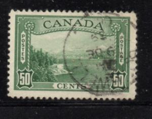 Canada Sc 244 1938 50c Vancouver Harbour stamp used