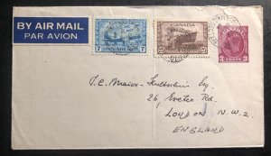 1944 Toronto Canada Airmail Stationery cover To London England B