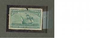 USA #232 Mint No Gum, Damaged at top (SCV=$60) 