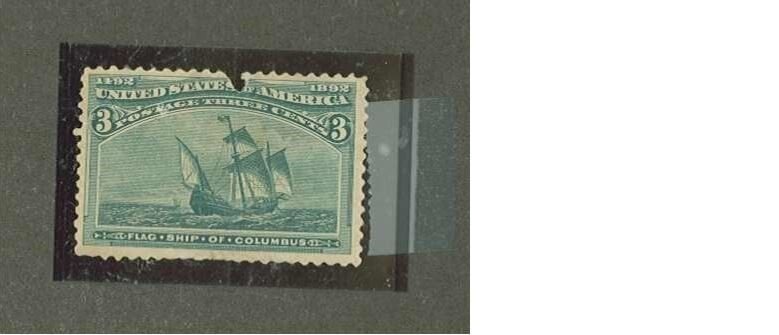 USA #232 Mint No Gum, Damaged at top (SCV=$60) 