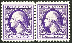 U.S. #530 MINT PAIR OG NH