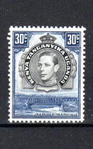 Kenya, Uganda and Tanganyika 1938 30c black and dull violet-blue SG 141 MLH