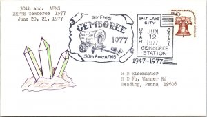 US EVENT COVER HAND-CACHETED RMFMS GEMBOREE AT SALT LAKE CITY 1977 TYPE B
