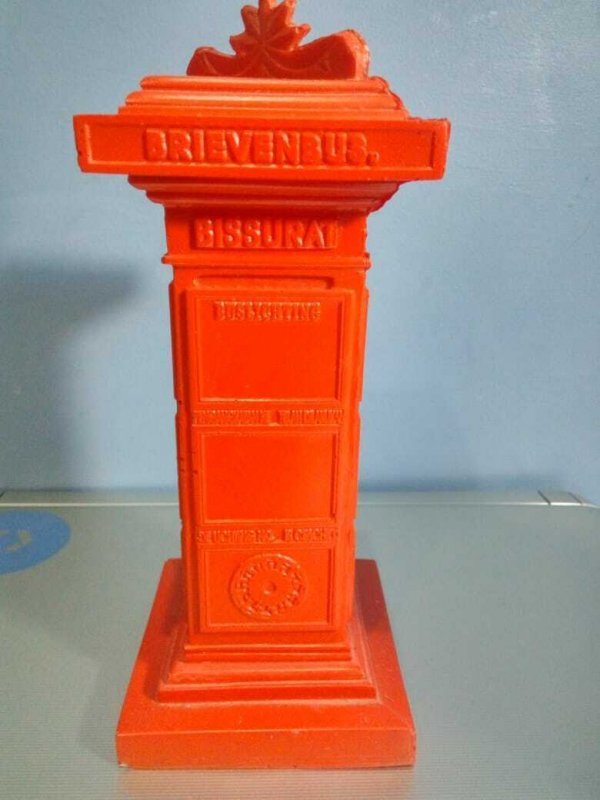 VINTAGE INDONESIA MAIL BOX BRIEVENBUS POST OFFICE STAMP