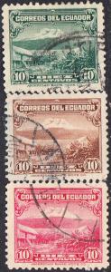 Ecuador #321-330  Used