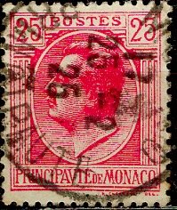 Monaco 1924: Sc. # 69; O/Used Single Stamp