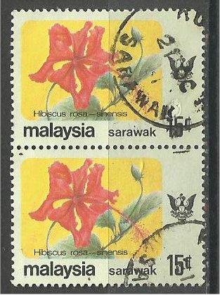 SARAWAK, 1979, used 15c, Flowers. Scott 252