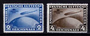 Germany reprint of 1930 Graf Zepplin First S. American Flight, Set [Mint]