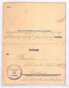 Germany *KOLN* WW2 Military Cover & Original Letter Contents 1942 CQ279