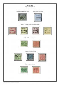 Soruth Saurashtra 1864-1950 PDF (DIGITAL) STAMP ALBUM PAGES