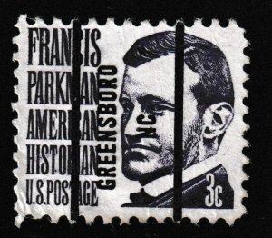 SC# 1281 - (3c) - Francis Parkmen, precancel, Greensboro / NCused single