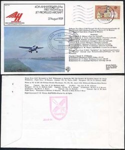 FF11a 40th Ann of the 1st Flight by a Jet-Propelled Aircraft Standard Cover