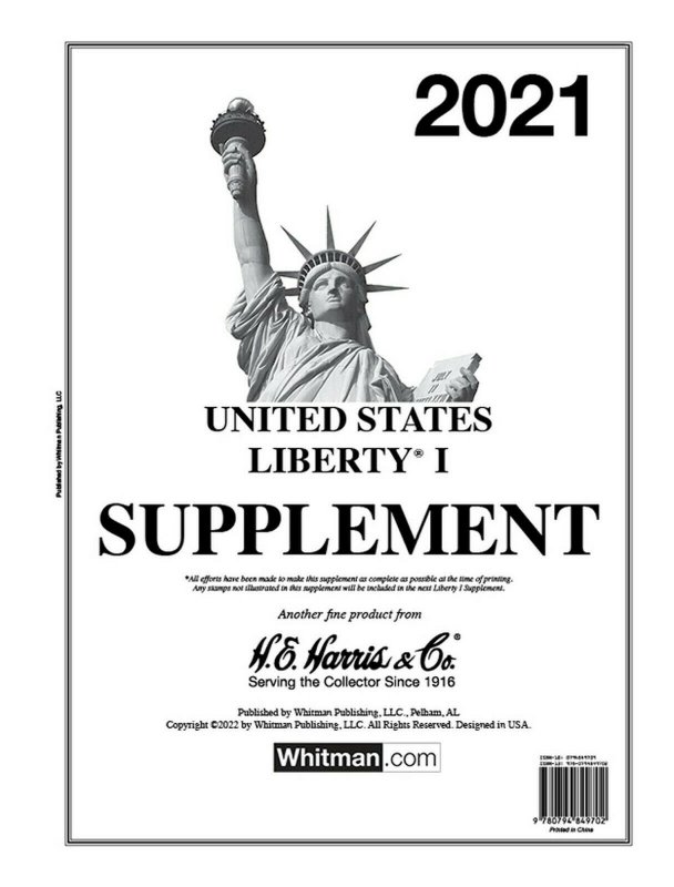 H E Harris Liberty 1 2021 Stamp Album Supplement ( HE HARRIS LIBERTY I 2021 ) 9780794849702