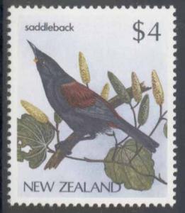 New Zealand ~ #770A ~ $4 Saddleback ~ MH