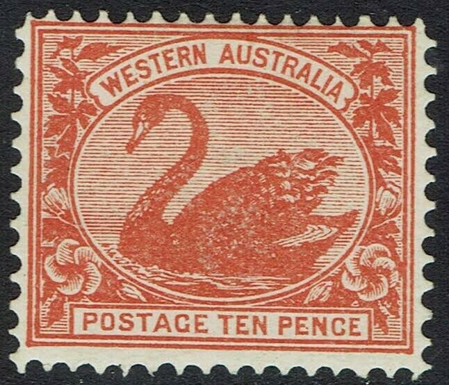 WESTERN AUSTRALIA 1902 SWAN 10D WMK V/CROWN PERF 12.5 