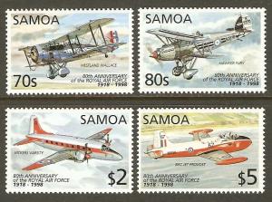 Samoa #957-60 NH Royal Air Force