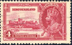 NEWFOUNDLAND - 1935 - SG 250 - 4c KGV Silver Jubilee - VF Used (c)