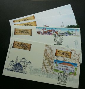 Melaka 750 Years Malaysia 2012 Temple Palace Tourist Historical Mosque (FDC pair