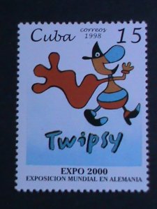 ​CUBA -1998-SC#3938 EXPO 2000 HANOVER-TWIPSY  MNH-VERY FINE -RARE