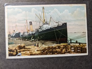 Steamer Freighter SS ALMAR, NEW ORLEANS, LA Naval Cover 1909 Postcard w/ note 