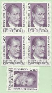 Austria #1175, MNH, Blk/4 +1