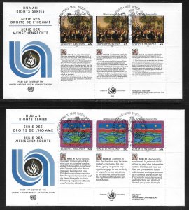 UN Vienna 150-151 1993 Human Rights FDC Geneva Cachet