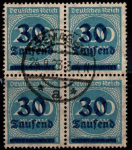 Germany Scott 249 Used  hyper inflation stamp block