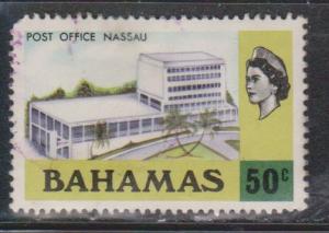 BAHAMAS Scott # 327 Used - QEII & Post Office Nassau