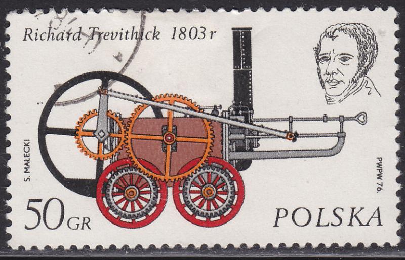 Poland 2143 USED 1976 Richard Trevithick 1803 50GR