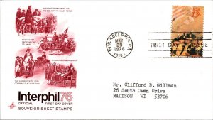 FDC 1976 SC #1686 Artcraft Cachet - Philadelphia, PA - Single - J1316