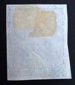 Scott #79-E25c - 3c Blue - Loewenberg Decalcomania - Starch Coat