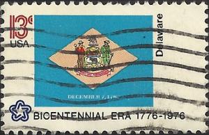 # 1633 USED STATE FLAG DELAWARE