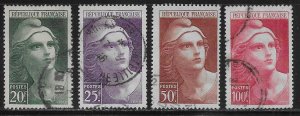 France 553-56 Marianne set Used (z2)