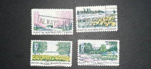 US Scott # 1365-1386; 22 used stamps of 1969; sound, off paper, most VF or bettr